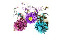 women leather jewelry bracelets flowers 3 color